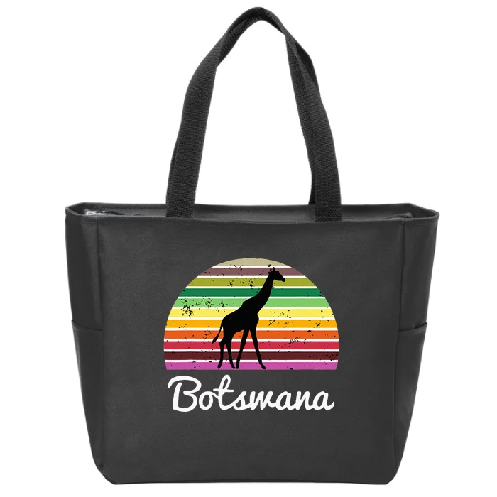 Botswana Giraffe Safari Gift Zip Tote Bag