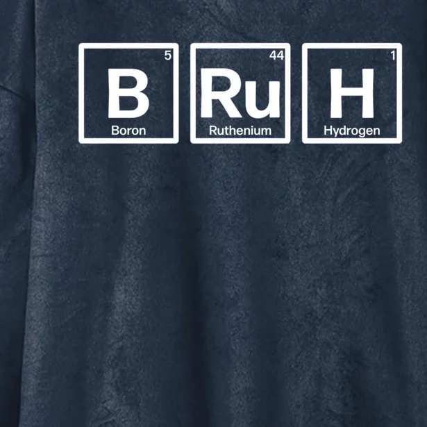 Bruh Gamer Slang Meme Design Gift Hooded Wearable Blanket