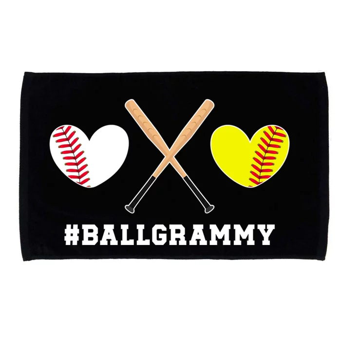 Ball Grammy Softball Baseball Grammy Grandma Gift Microfiber Hand Towel