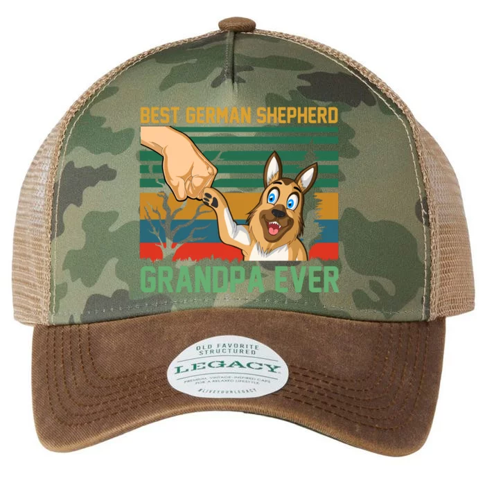 Best German Shepherd Grandpa Ever Legacy Tie Dye Trucker Hat