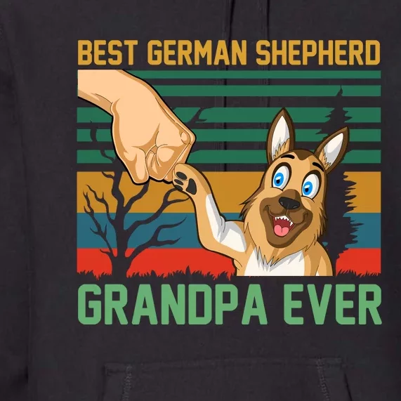 Best German Shepherd Grandpa Ever Premium Hoodie