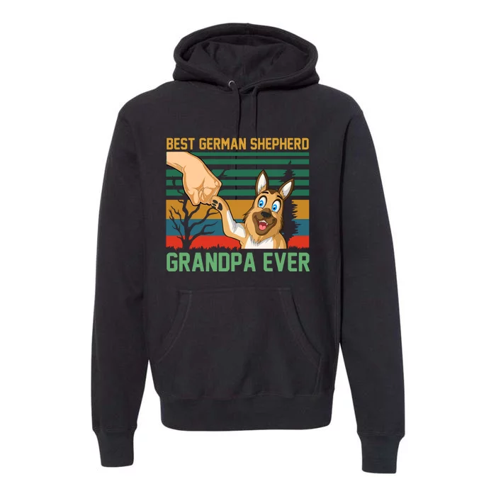 Best German Shepherd Grandpa Ever Premium Hoodie