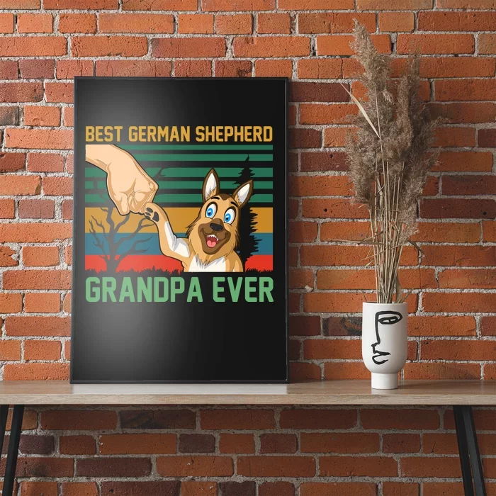 Best German Shepherd Grandpa Ever Poster