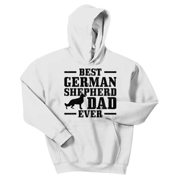 Best German Shepherd Dad Ever Funny Dog Owner Vintage Kids Hoodie