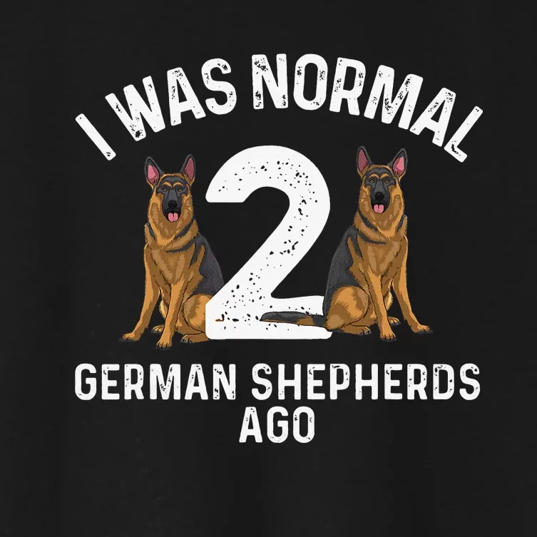 Best German Shepherd Art Dog German Shepherd Lover Women's Crop Top Tee