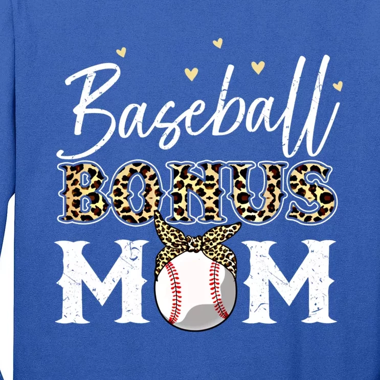 Baseball Gift Stepmom Baseball Bonus Mom Gift Tall Long Sleeve T-Shirt