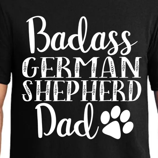 Badass Ger Shepherd Dad Funny Dog Owners Gift Pajama Set