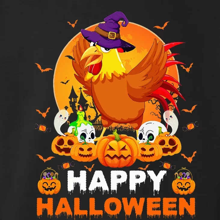 Boo Ghost Scary Pumpkin Moon Witch Rooster Halloween Toddler Hoodie