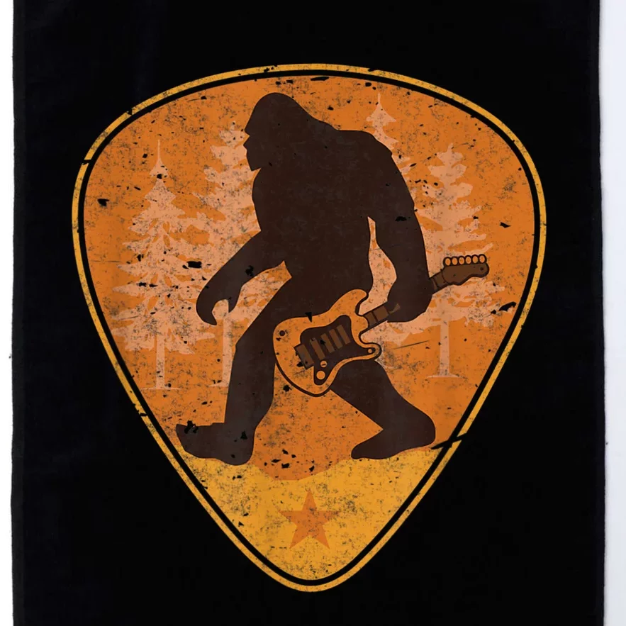 Bigfoot Guitar Sasquatch Yeti Guitarist Music Men Platinum Collection Golf Towel