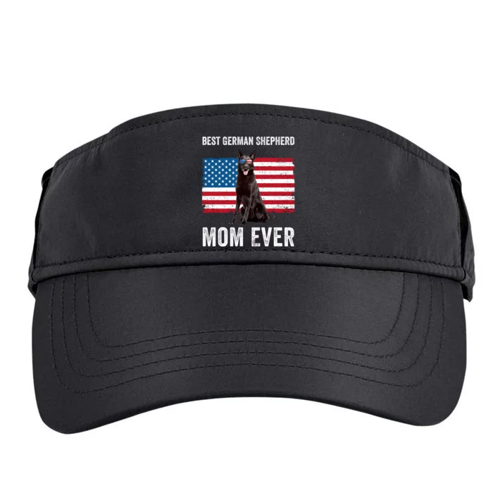 Best German Shepherd Mom Ever 4th Of July Gsd Mom Adult Drive Performance Visor