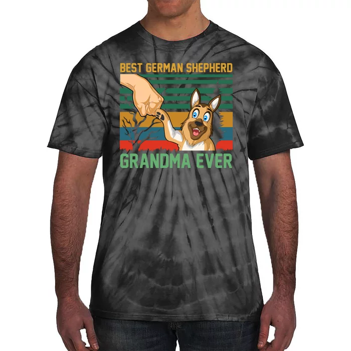 Best German Shepherd Grandma Ever Tie-Dye T-Shirt