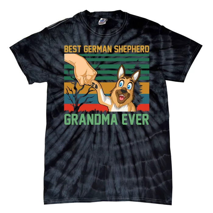 Best German Shepherd Grandma Ever Tie-Dye T-Shirt