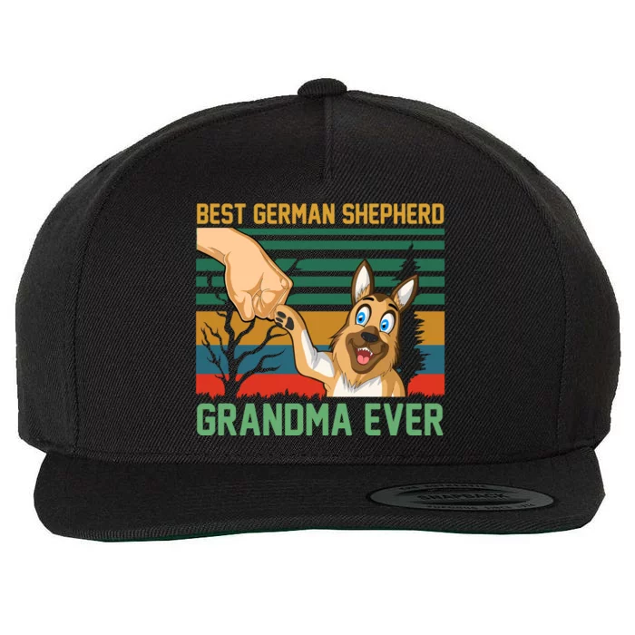 Best German Shepherd Grandma Ever Wool Snapback Cap