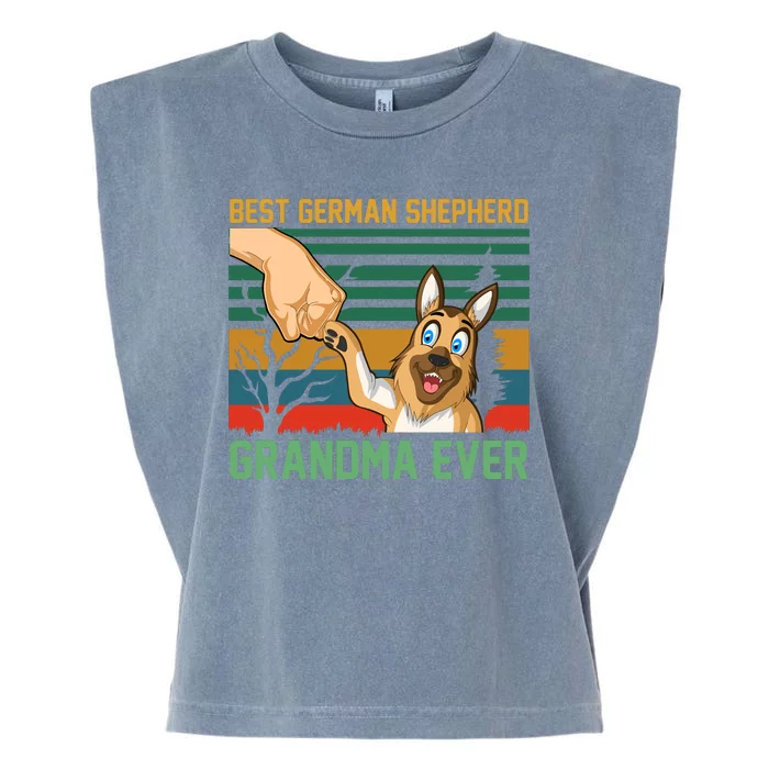 Best German Shepherd Grandma Ever Garment-Dyed Women's Muscle Tee