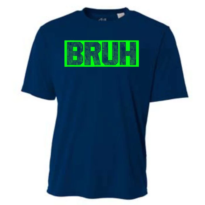 Bruh Gamer Slang Meme Design Funny Saying Bruh Gamers Cooling Performance Crew T-Shirt