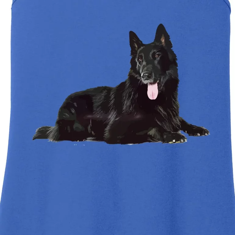 Black Ger Shepherd Rare Black Ger Shepherd Realistic Funny Gift Ladies Essential Tank