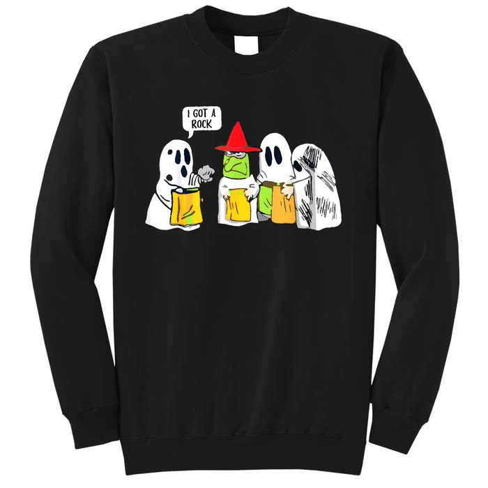 Boo Ghost Scary I Got A Rock Funny Halloween Tall Sweatshirt