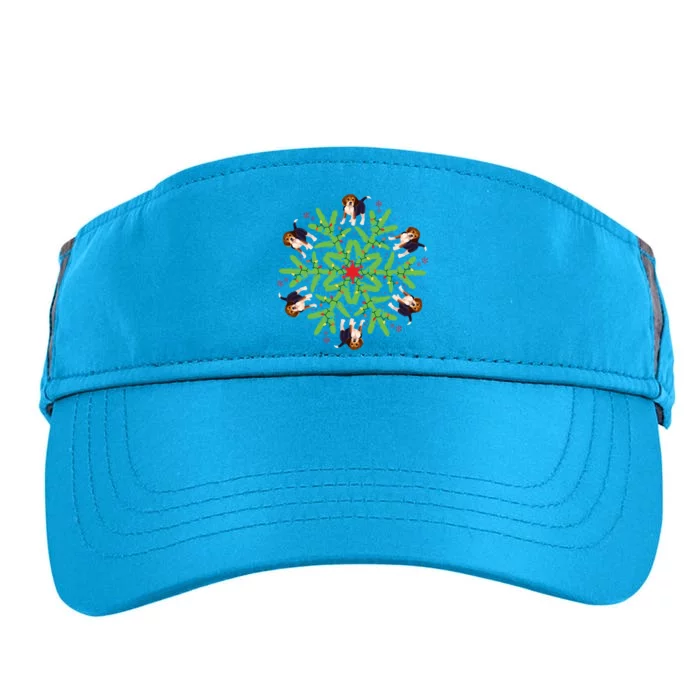 Beagle Gift Snowflake Beagle Christmas Gift Adult Drive Performance Visor