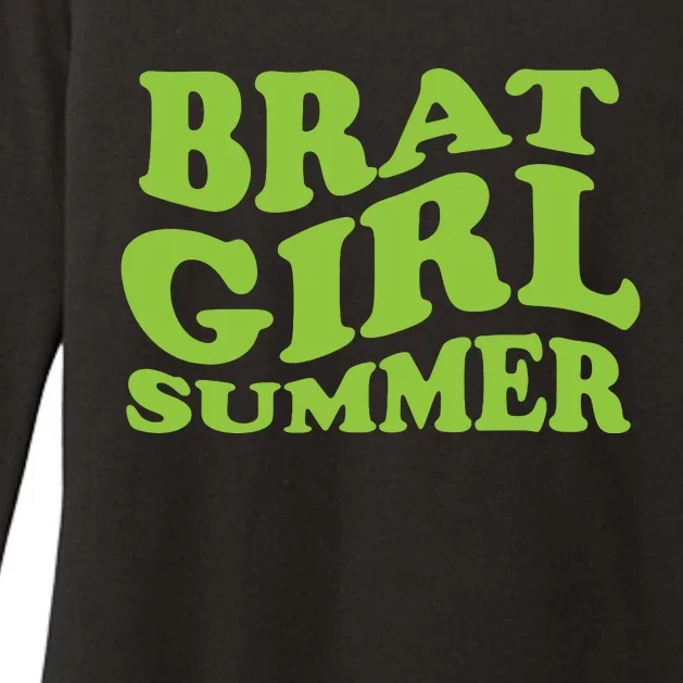 Brat Girl Summer Cute Retro Summer Womens CVC Long Sleeve Shirt