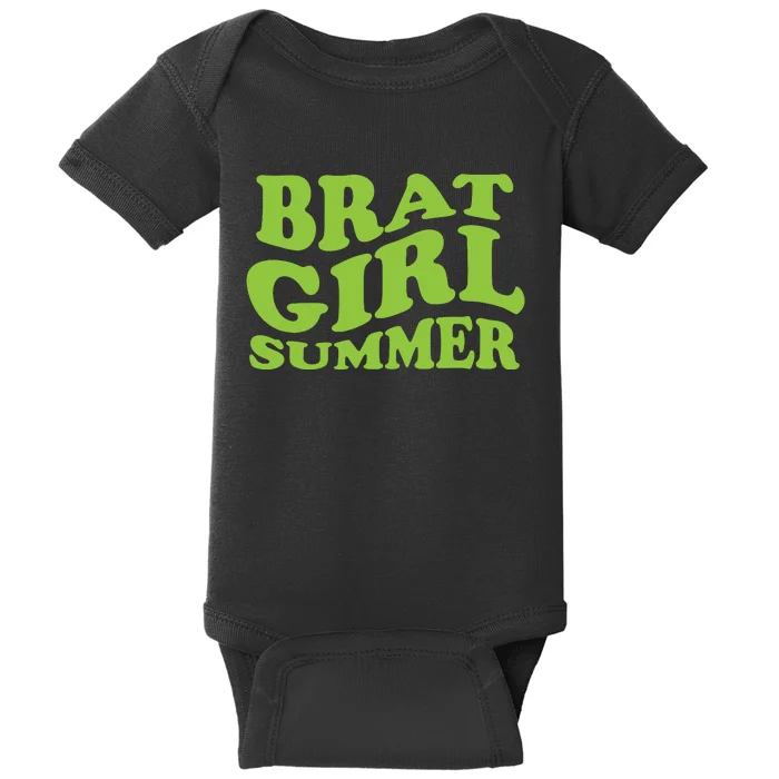 Brat Girl Summer Cute Retro Summer Baby Bodysuit