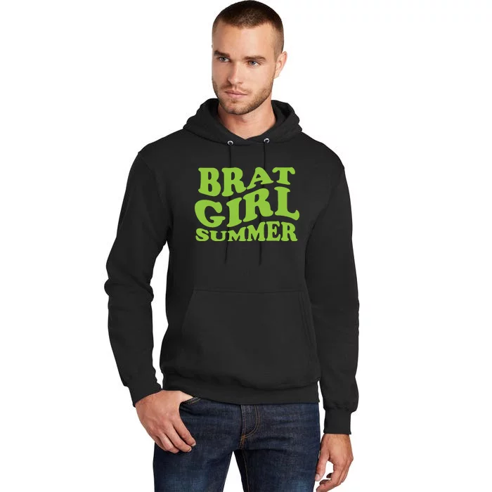 Brat Girl Summer Cute Retro Summer Tall Hoodie