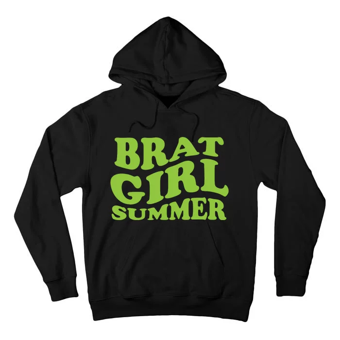 Brat Girl Summer Cute Retro Summer Tall Hoodie