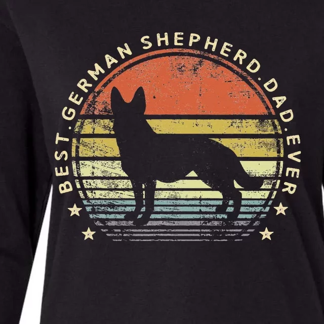 Best German Shepherd Dad Ever Daddy Gifts Dog Lover Owner Womens Cotton Relaxed Long Sleeve T-Shirt