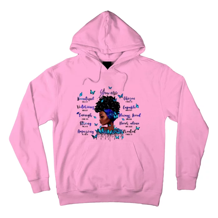 Black God Says I Am Afro Christian Religious Gift Funny Gift Hoodie