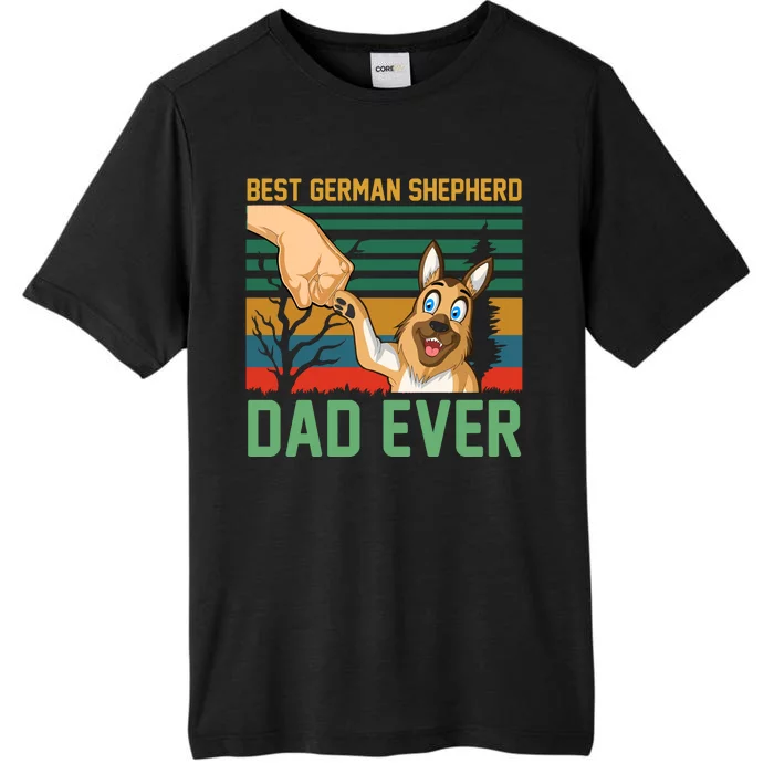 Best German Shepherd Dad Ever ChromaSoft Performance T-Shirt