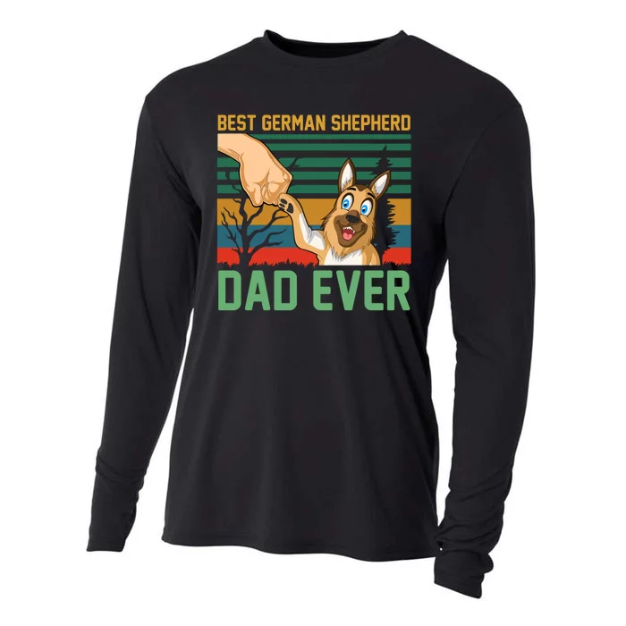 Best German Shepherd Dad Ever Cooling Performance Long Sleeve Crew