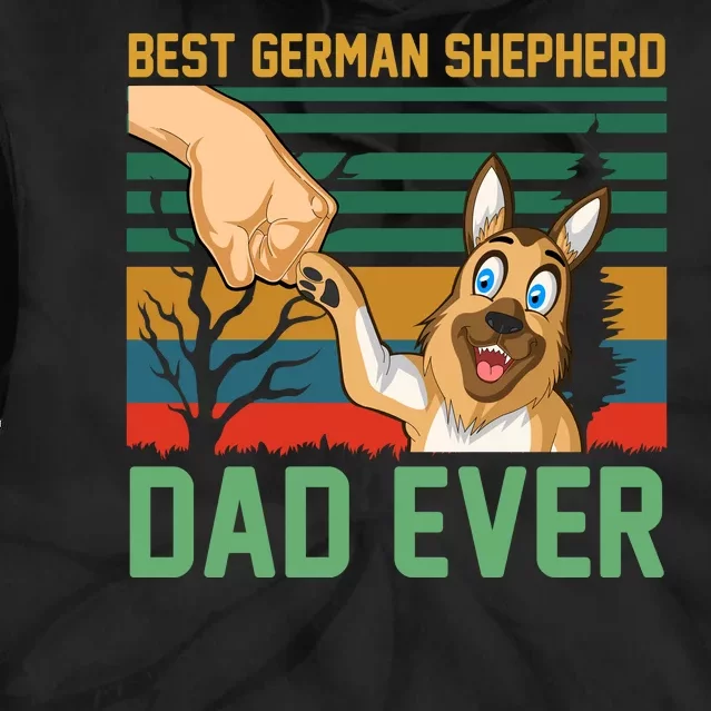 Best German Shepherd Dad Ever Tie Dye Hoodie