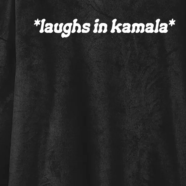 Brat Girl Summer Laughs In Kamala Hooded Wearable Blanket