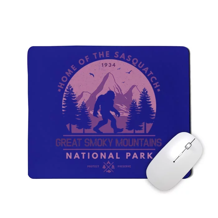 Bigfoot Great Smoky Mountain Wilderness Sasquatch Gift Mousepad