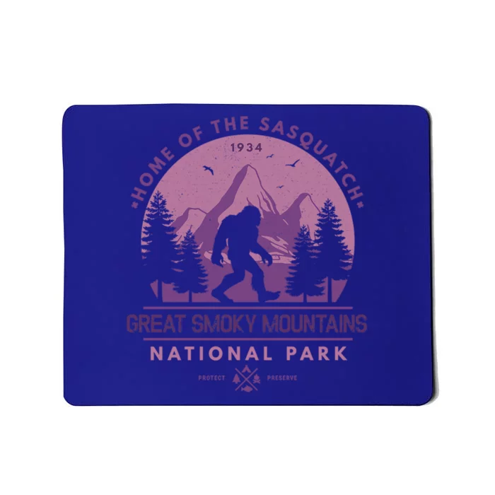 Bigfoot Great Smoky Mountain Wilderness Sasquatch Gift Mousepad