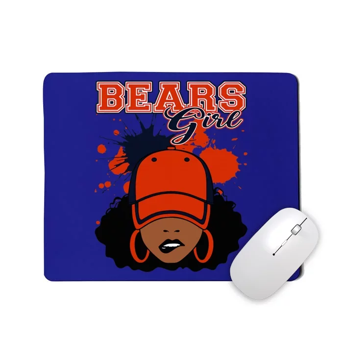 Bears Girl Sports Fan Team Spirit Mousepad