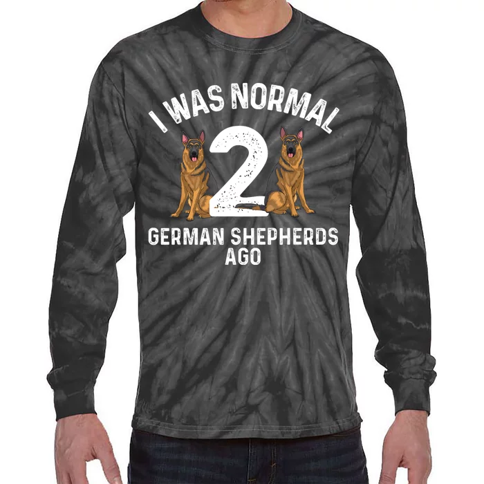 Best German Shepherd Art Women Dog Lover German Shepherd Tie-Dye Long Sleeve Shirt