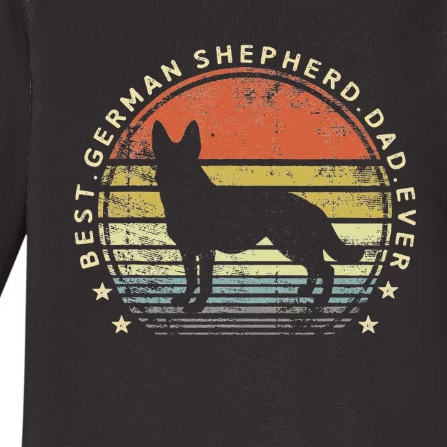 Best German Shepherd Dad Ever Daddy Gifts Dog Lover Owner Baby Long Sleeve Bodysuit