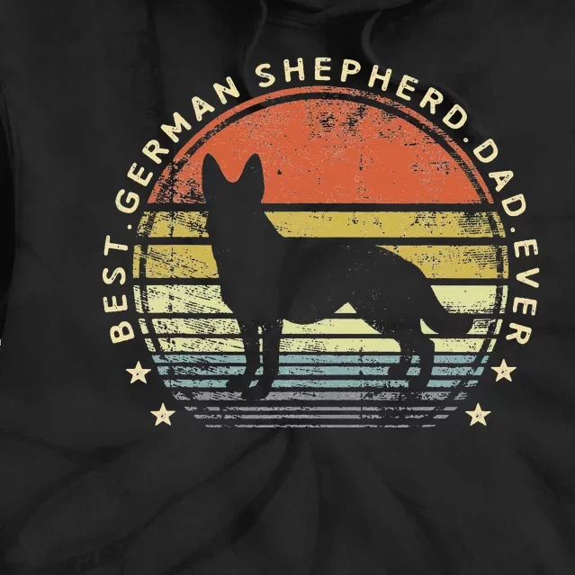 Best German Shepherd Dad Ever Daddy Gifts Dog Lover Owner Tie Dye Hoodie