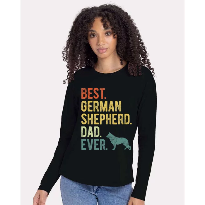 Best German Shepherd Dad Ever Dog Daddy Fathers Day Womens Cotton Relaxed Long Sleeve T-Shirt