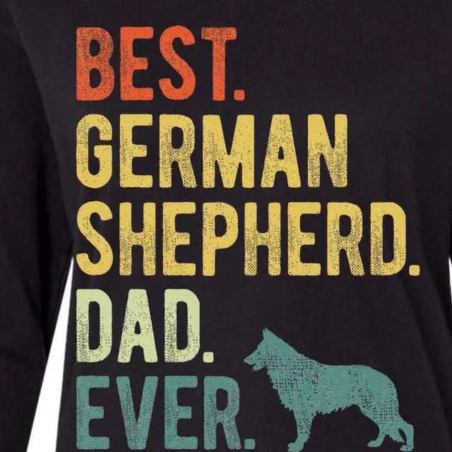 Best German Shepherd Dad Ever Dog Daddy Fathers Day Womens Cotton Relaxed Long Sleeve T-Shirt