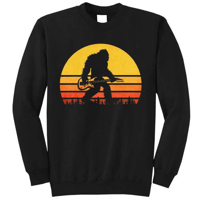 Bigfoot Guitar Sasquatch Yeti Guitarist Music Sweatshirt