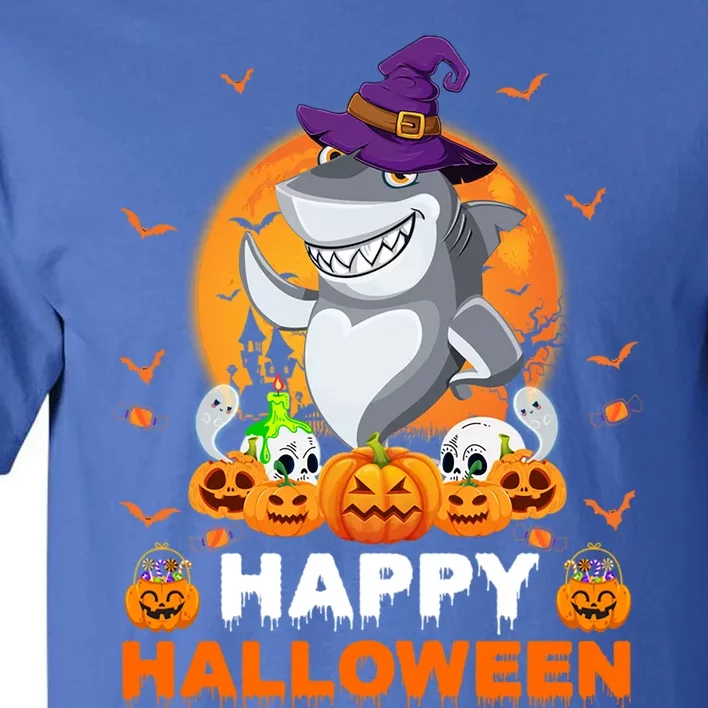 Boo Ghost Scary Pumpkin Moon Witch Shark Halloween Gift Tall T-Shirt