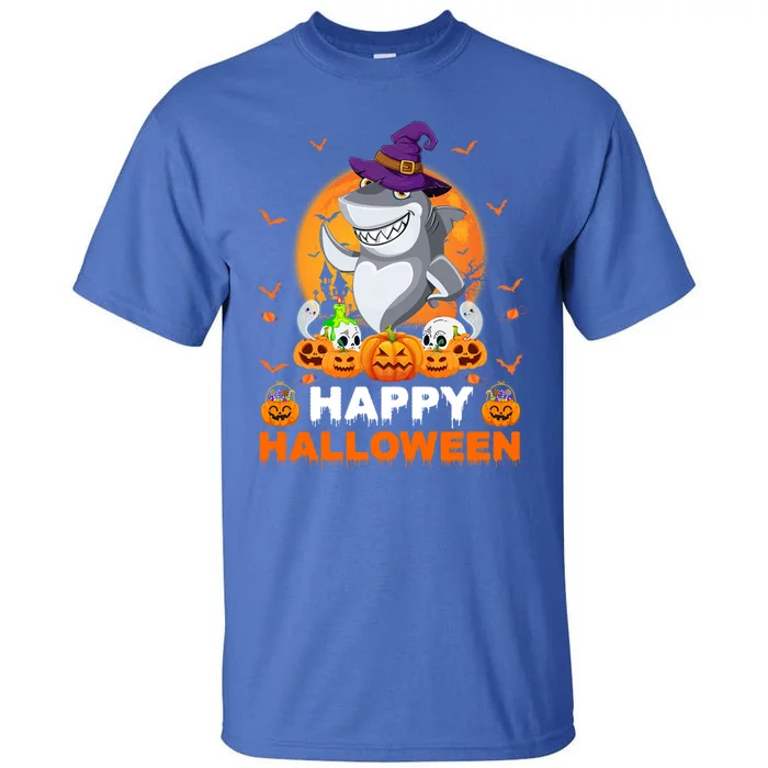 Boo Ghost Scary Pumpkin Moon Witch Shark Halloween Gift Tall T-Shirt