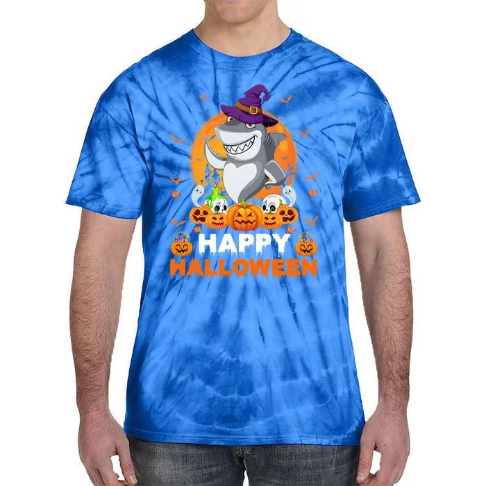 Boo Ghost Scary Pumpkin Moon Witch Shark Halloween Gift Tie-Dye T-Shirt