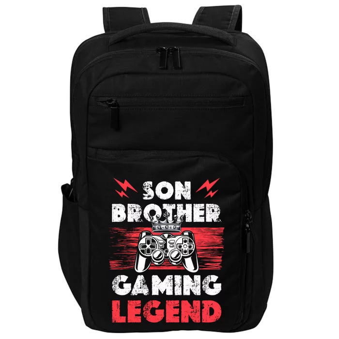 Brother Gaming Son Brother Gaming Legend Gaming Brothers Gift Impact Tech Backpack