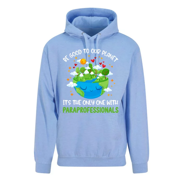 Be Good To Our Planet With Paraprofessionals Earth Day Gift Unisex Surf Hoodie