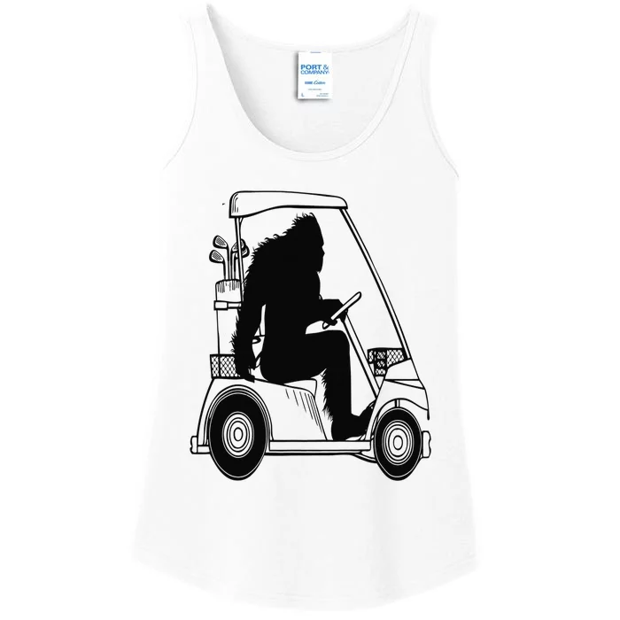 Bigfoot Golf Tee Sasquatch Driving Golf Ladies Essential Tank