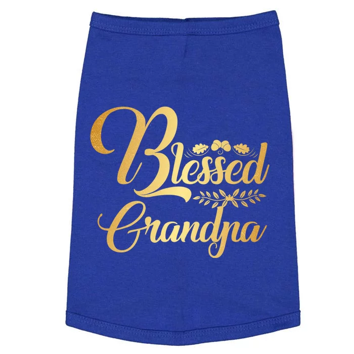 Blessed Grandpa Thanksgiving Great Gift Doggie Tank