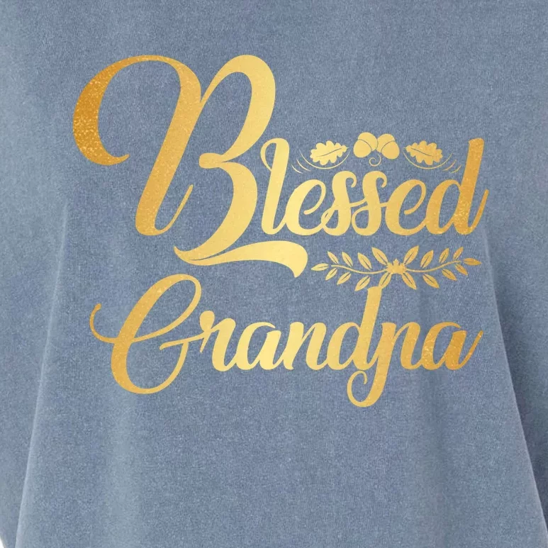 Blessed Grandpa Thanksgiving Great Gift Garment-Dyed Women's Muscle Tee