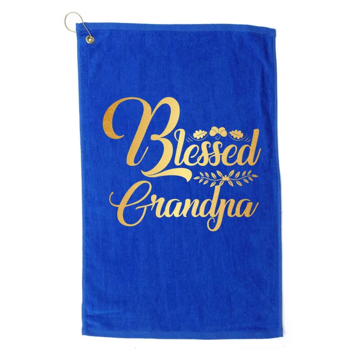 Blessed Grandpa Thanksgiving Great Gift Platinum Collection Golf Towel